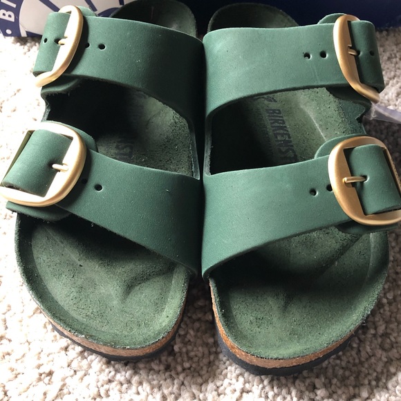 Birkenstock | Shoes | Birkenstock Arizona Big Buckle Green Eu36 | Poshmark
